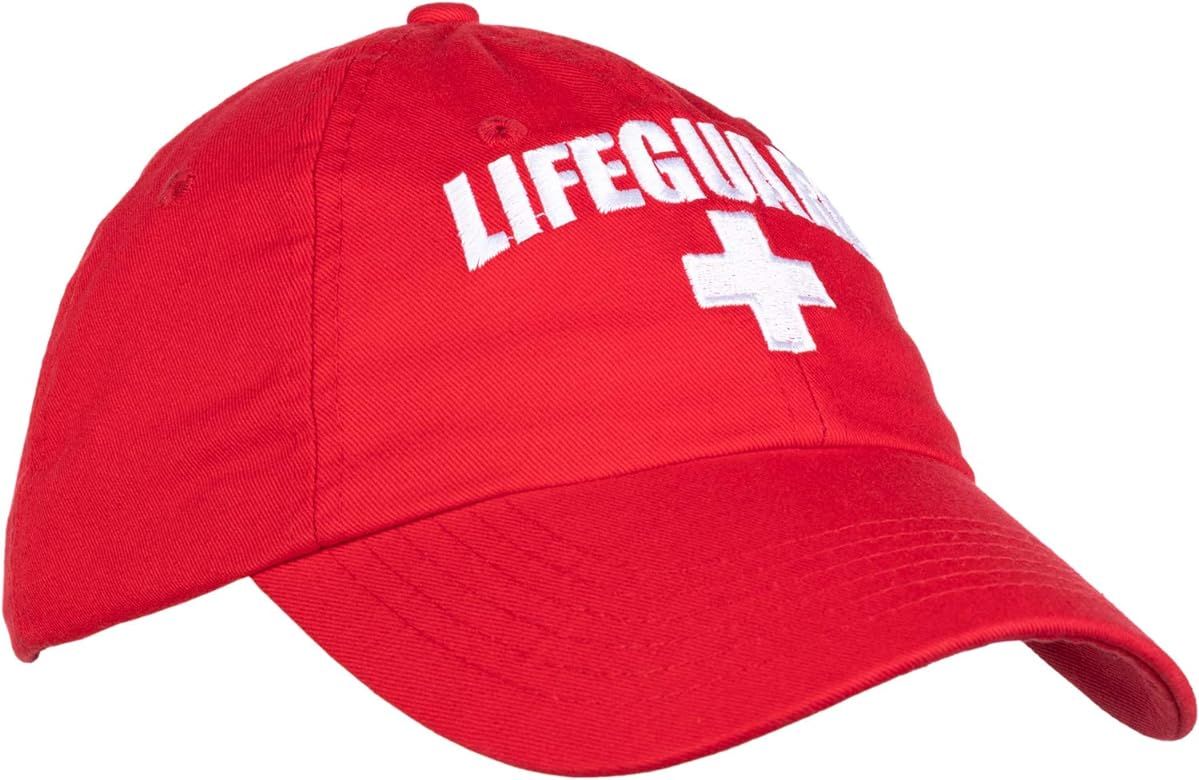 Lifeguard Hat | Professional Guard Red Baseball Cap Men Women Costume Uniform | Amazon (US)