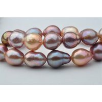 Nucleated Pearl Strand For Necklace Design, Natural Meallic Color String, Baroque Loose With Purple Color-Egc004 | Etsy (US)