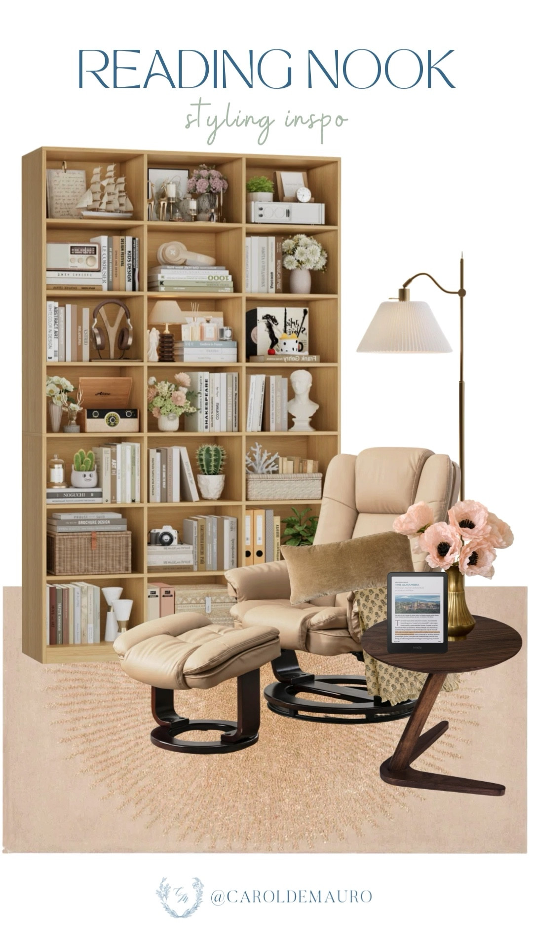 Calling all book lovers! You're gonna love this aesthetic reading nook styling inspo for your home. You can definitely hang out here with your friends and start a book club.

secondary seating, home library, book lover, interior design, hygge home, cozy vibes, dream library, neutral aesthetic

#LTKSeasonal #LTKHome #LTKU