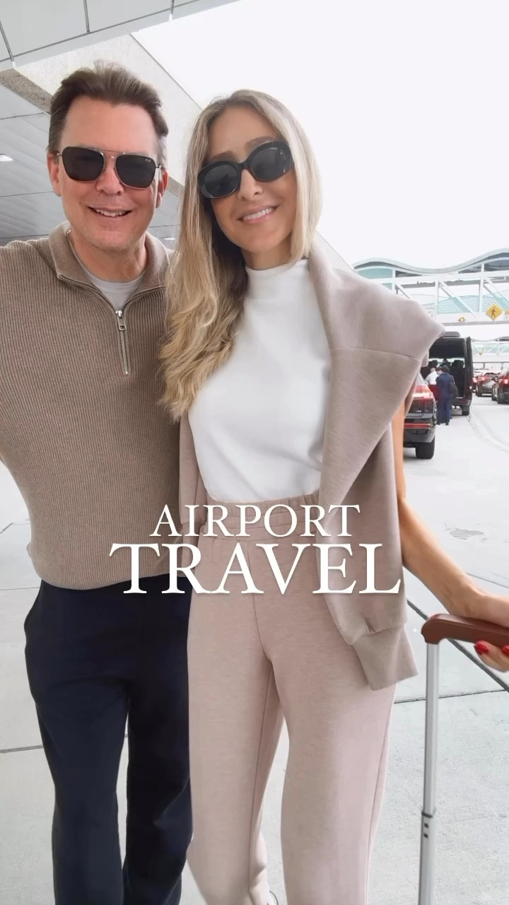 Airport / travel outfit idea 
Couples edition 
All run tts / wearing a size small on all pieces 


#LTKStyleTip #LTKSeasonal #LTKTravel