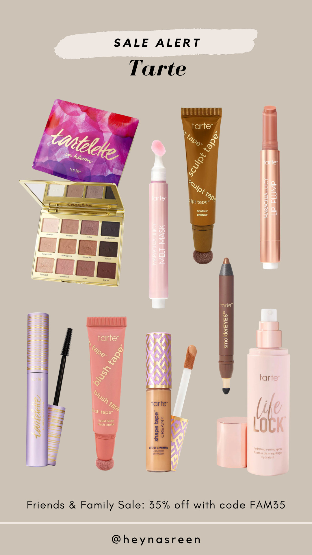 Huge Tarte sale! Get 35% off with code FAM35.

#LTKSaleAlert #LTKBeauty