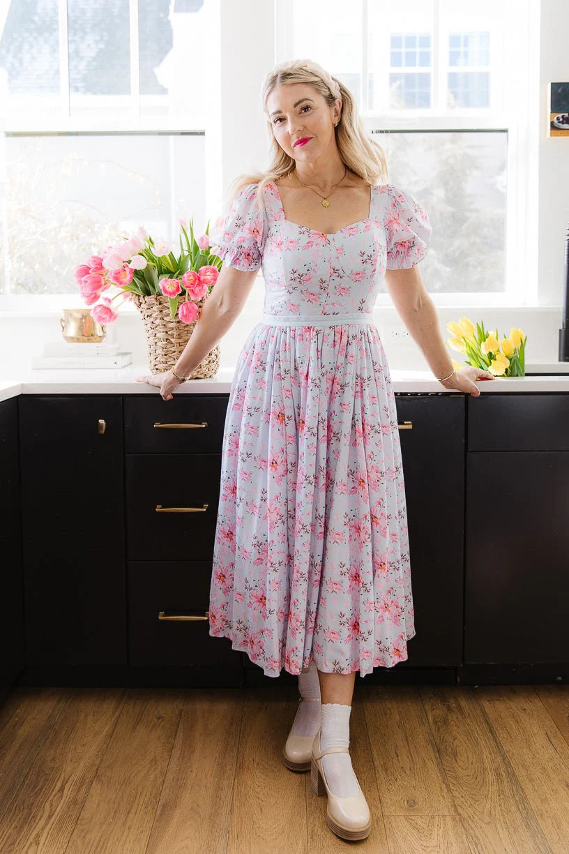 Ballerina Dress in Pink Blossom - FINAL SALE | Ivy City Co