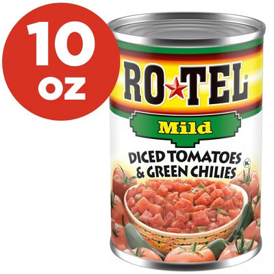 Rotel Diced Tomatoes & Green Chilies Mild 10oz | Target