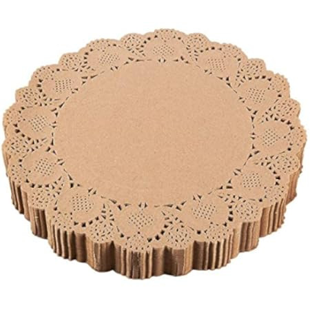 Lace Paper Doilies, Rose Gold Foil Decorations for Crafts (6 In, 200 Pack) | Amazon (US)