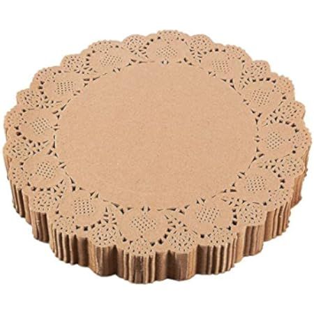 Lace Paper Doilies, Rose Gold Foil Decorations for Crafts (6 In, 200 Pack) | Amazon (US)