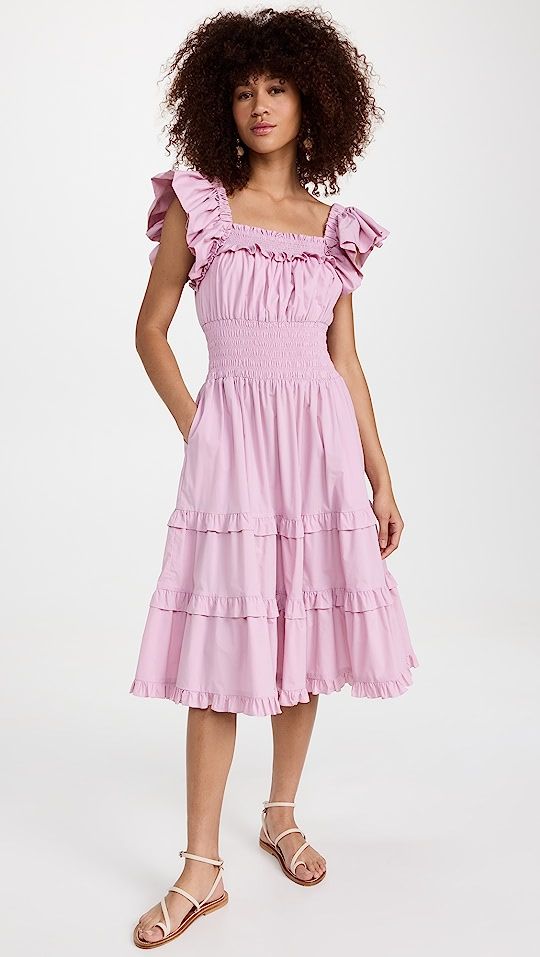 Rosas Smocked Midi Dress | Shopbop