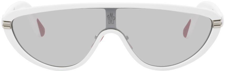 Moncler White Vitesse Sunglasses | SSENSE
