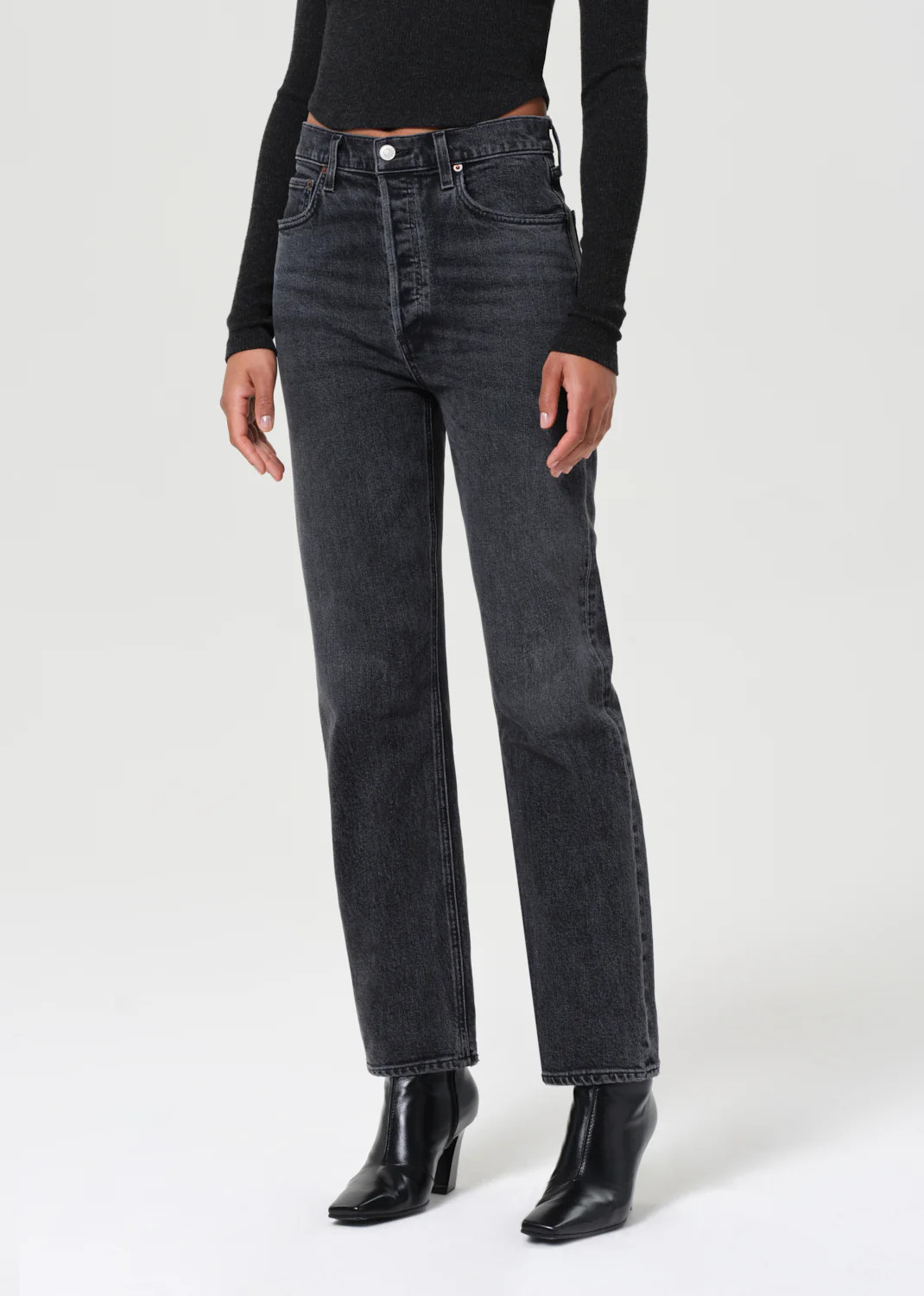 90's Pinch Waist High Rise Straight in Hitch | AGOLDE