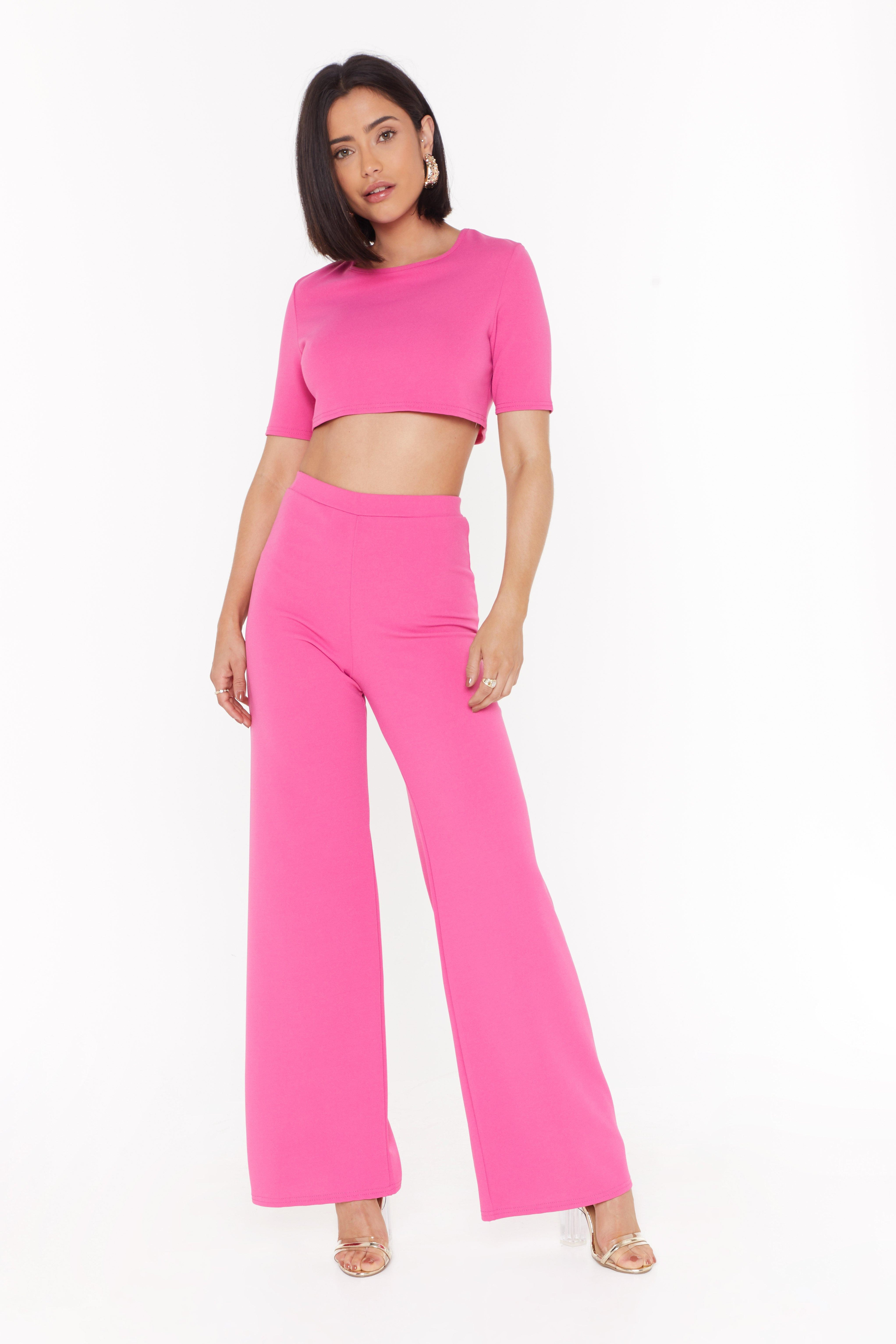 Settle the Score Crop Top and Trousers Set | NastyGal (US & CA)