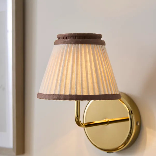 Elmira Easy Fit Pleated Lamp Shade | Dunelm