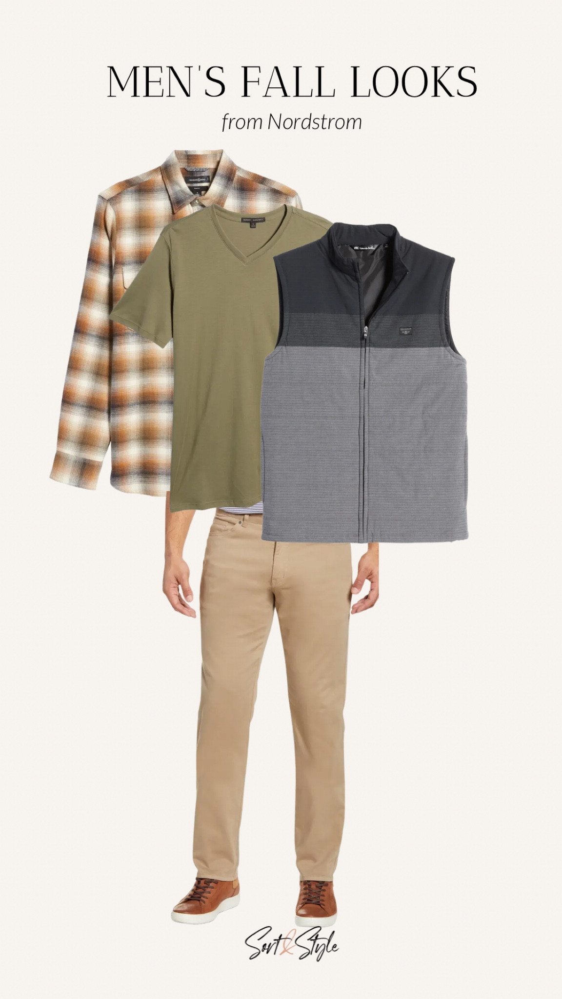 Men’s Fall Fashion Look from Nordstrom - Travis Matthew Vest, Plaid Shirt, AG

#LTKmens #LTKstyletip #LTKSeasonal