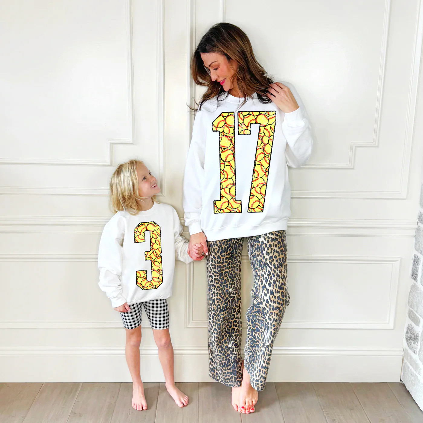 Custom Softball Number Sweatshirt | Poppy & Pine