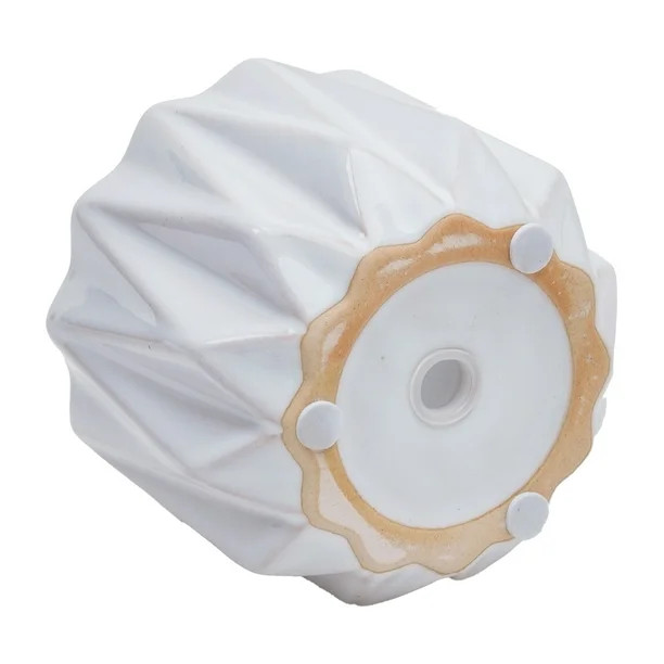 Better Homes & Gardens Pottery 5" Devi Round Ceramic Planter, White | Walmart (US)