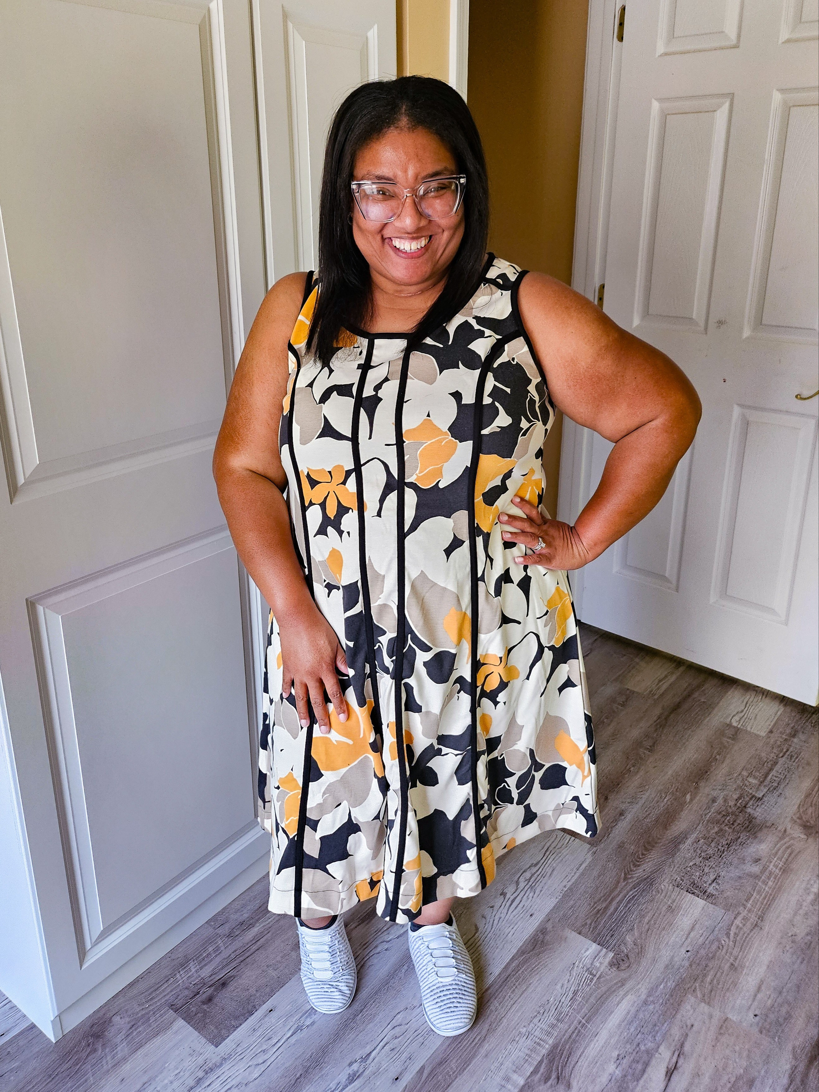 Dress and sneakers from Catherines #catherinesplus #CatherinesAmbassador 

#LTKPlusSize #LTKootd