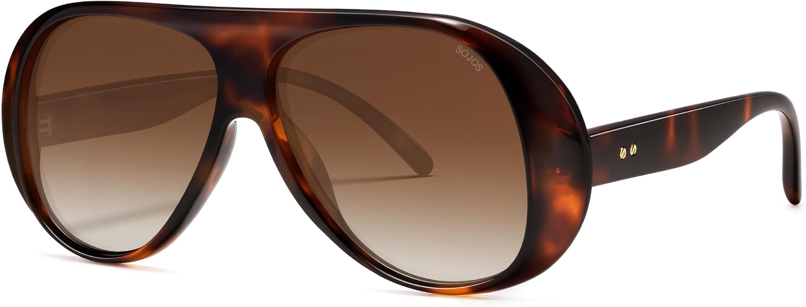 SOJOS Retro Polarized Oversized 90s Aviator Sunglasses Womens Men Trendy Vintage Square Shades SJ... | Amazon (US)