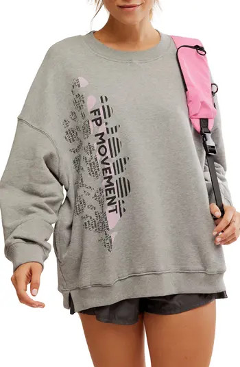 Free People FP Movement All Star Oversize Graphic Sweatshirt | Nordstromrack | Nordstrom Rack