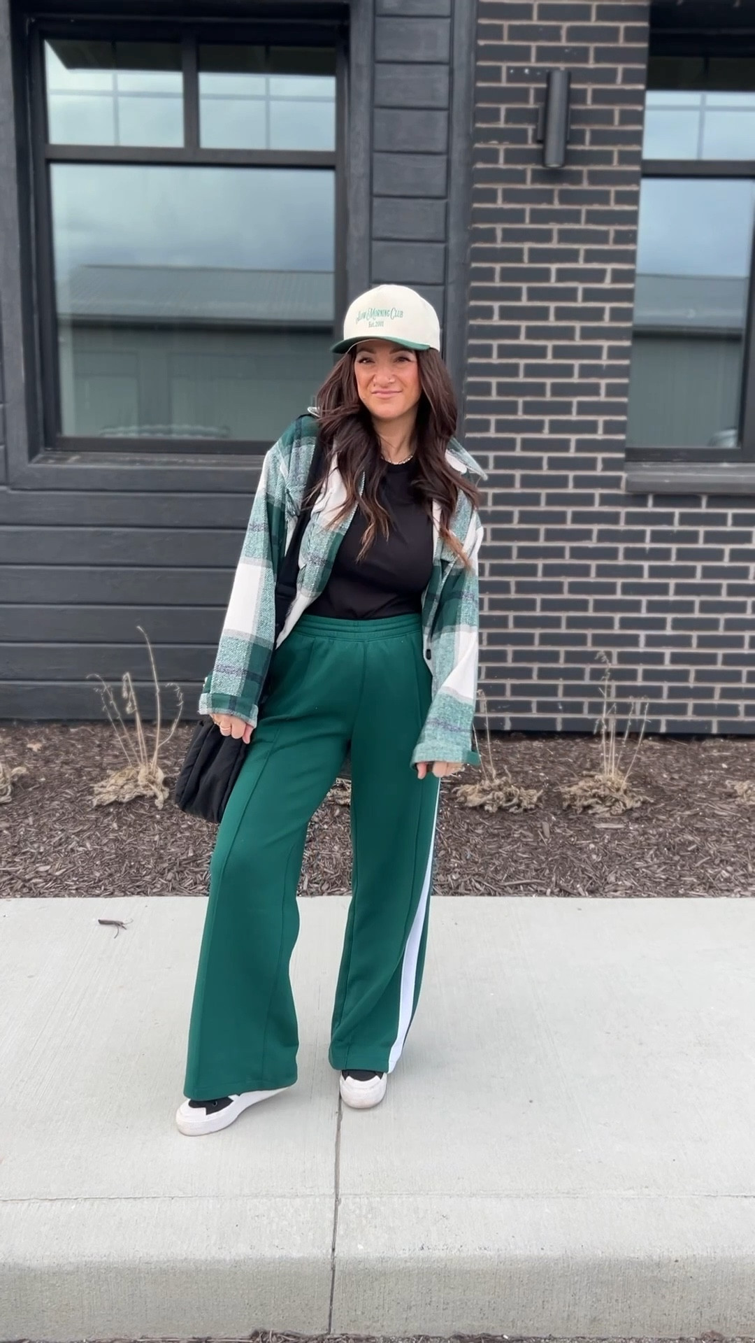What I’m wearing to run errands 👌 Love this comfy trendy cute look! In my true size small.

Viral. Trending. Track pants. Shacket. Trucker hat. Adidas. 

#LTKStyleTip #LTKWatchNow #LTKSaleAlert