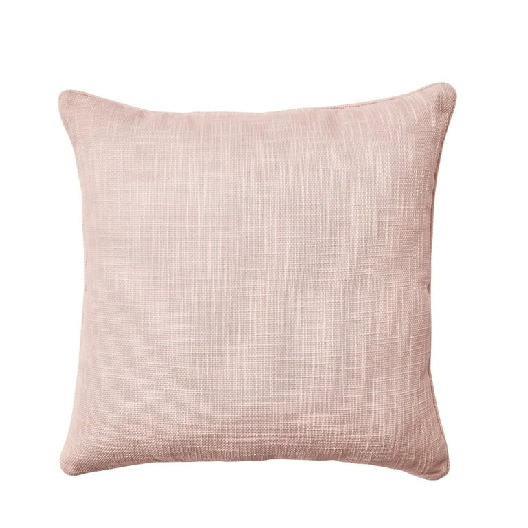 Better Homes & Gardens Woven Outdoor Throw Pillow, 21" x 21", Peach | Walmart (US)