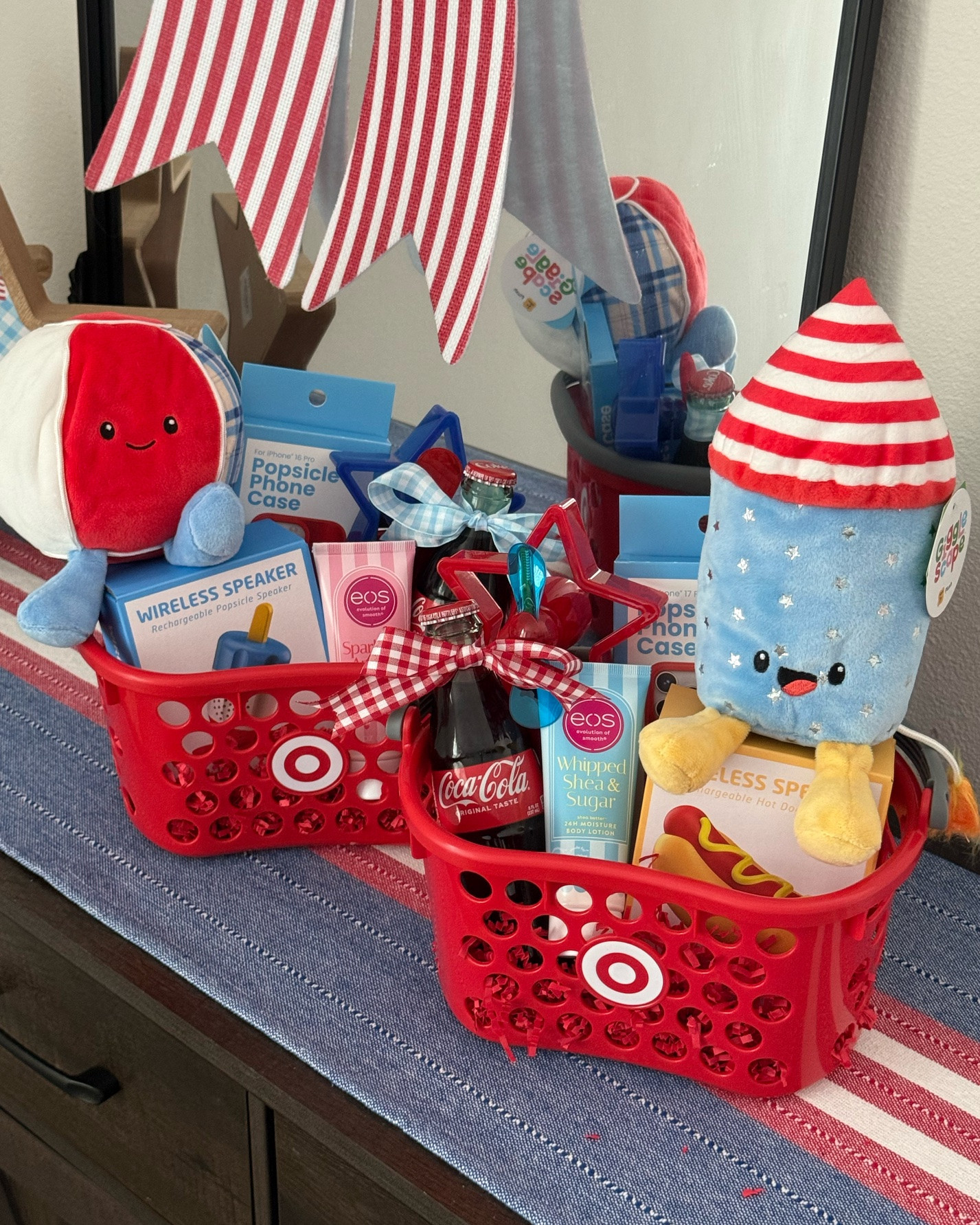 The CUTEST little red, white, and blue gift basket idea. The basket is $10 and everything inside is $5 or under 🇺🇸

#LTKSeasonal