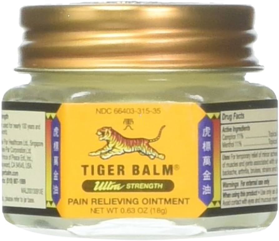 Tiger Balm Ultra Strength Pain Relieving Ointment Non-Staining 18 gm | Amazon (US)