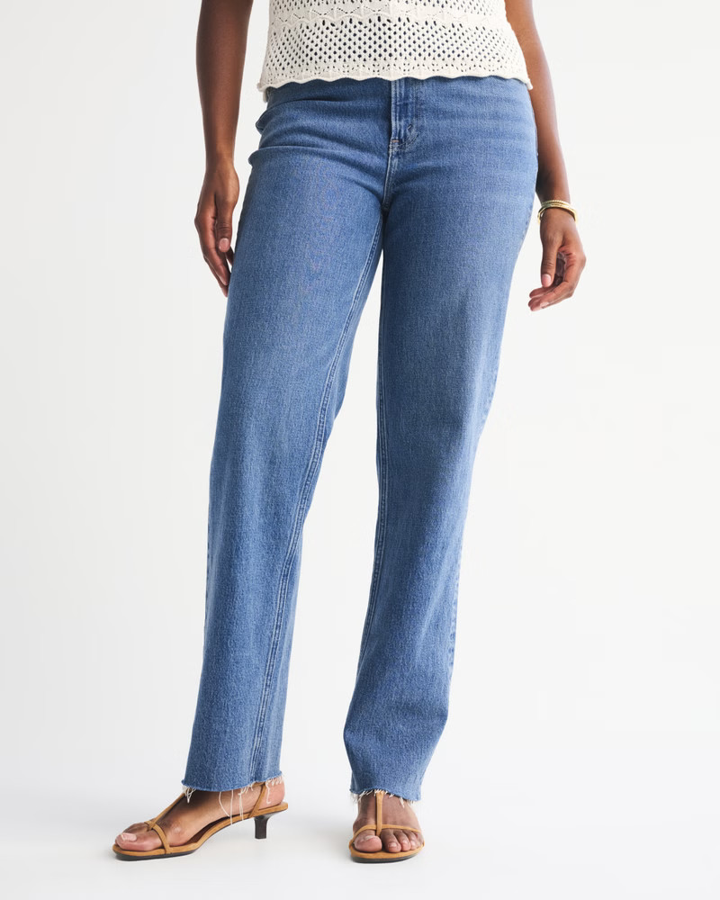 Ultra High Rise 90s Straight Jean | Abercrombie & Fitch (US)