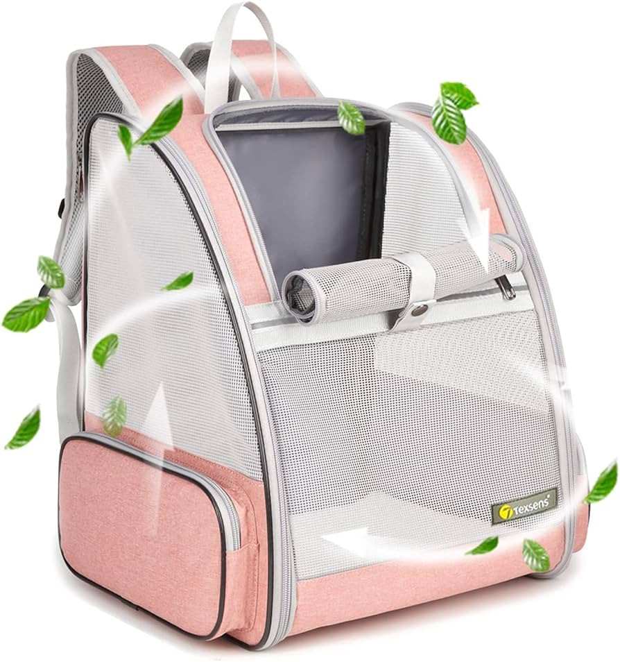 Texsens Innovative Traveler Bubble Backpack Pet Carriers for Cats and Dogs | Amazon (US)