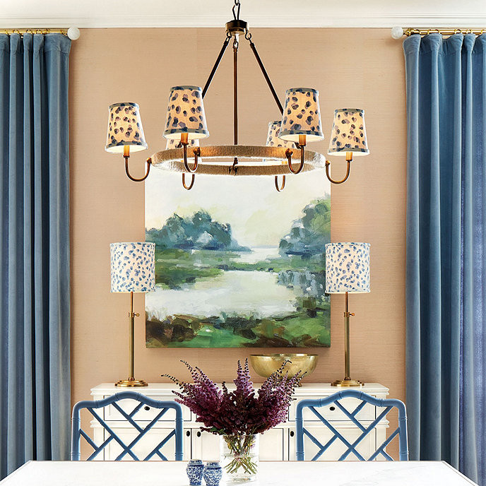 Mira Blue Chandelier Shade | Ballard Designs, Inc.