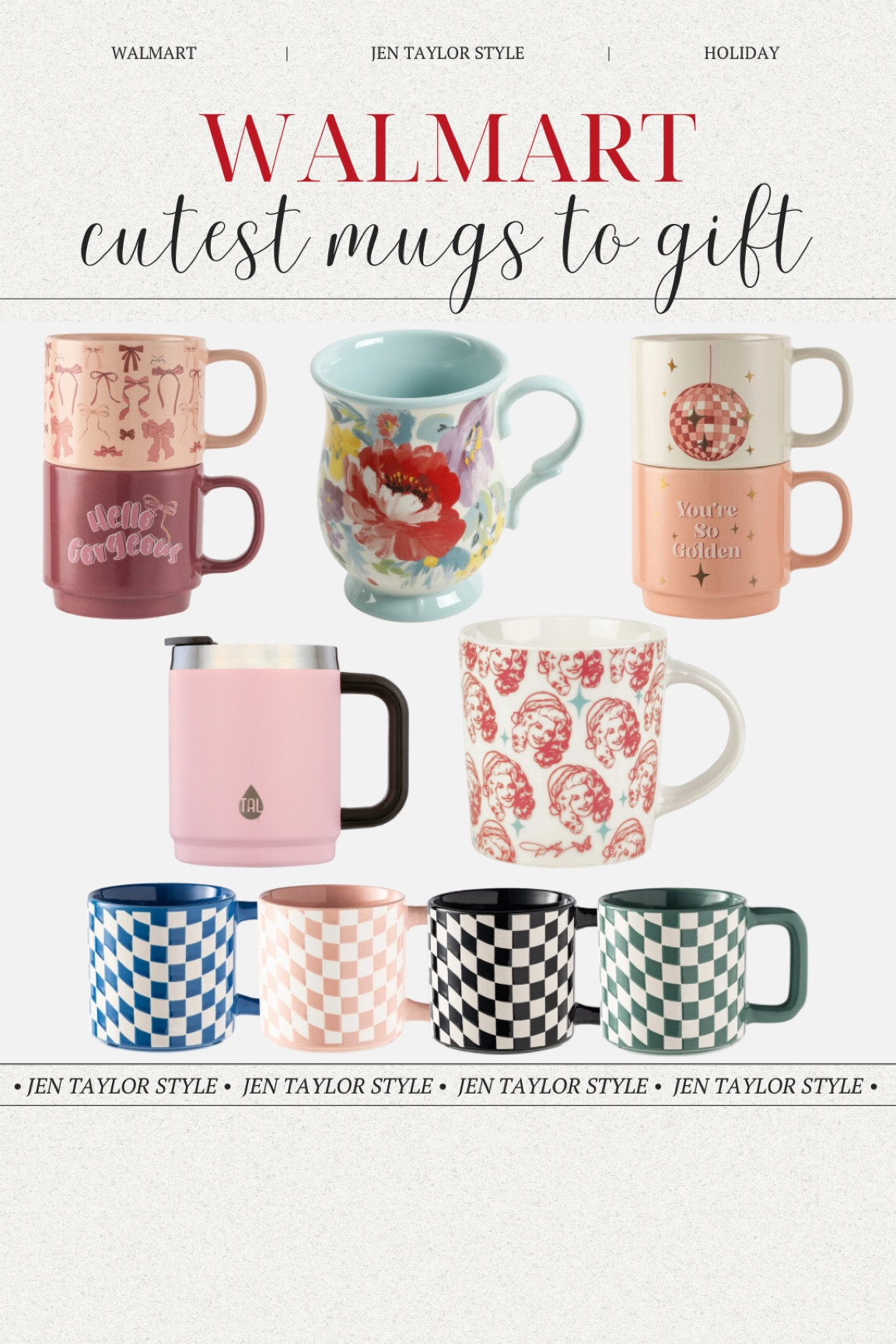 A cute mug for coffee or tea is always a great gift idea! I rounded up some of the best at Walmart for easy gift giving. 

#LTKGiftGuide #LTKHoliday #LTKFindsUnder50