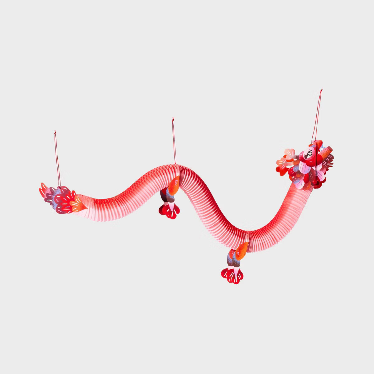 40" Lunar New Year Dragon Accordion Wall Garland | Target