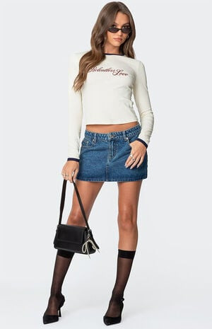 Edikted Chiara Denim Micro Skirt | PacSun