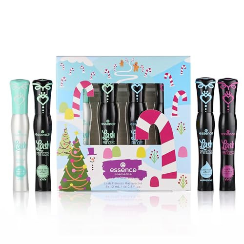 essence Lash Princess Mascara Holiday Gift Set | 4 Vegan & Cruelty-Free Mascaras | False Lash Effect, Waterproof, Primer, Curl & Volume | Stocking Stuffer for Beauty Lovers | Amazon (US)