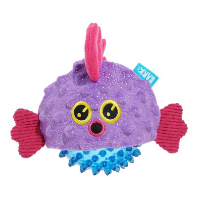 BARK Under the Seams Spike the Blowfish Dog Animal Ball Toy | Target