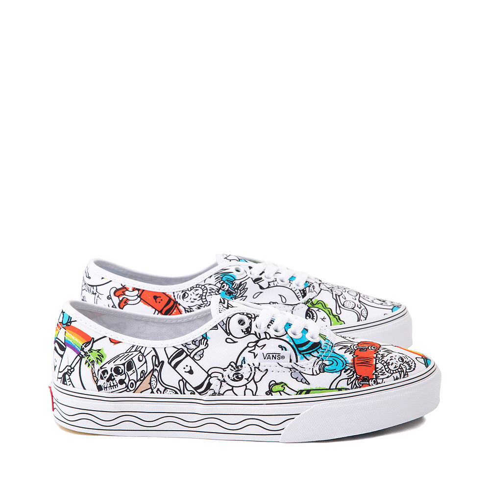 Vans x Crayola Authentic DIY Sketch Your Way Skate Shoe - White | Journeys