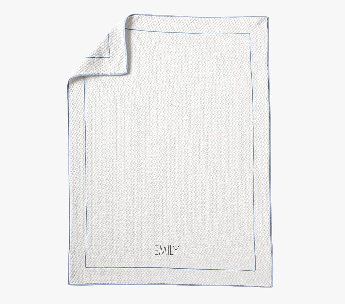 Border Matelasse Baby Blanket | Pottery Barn Kids