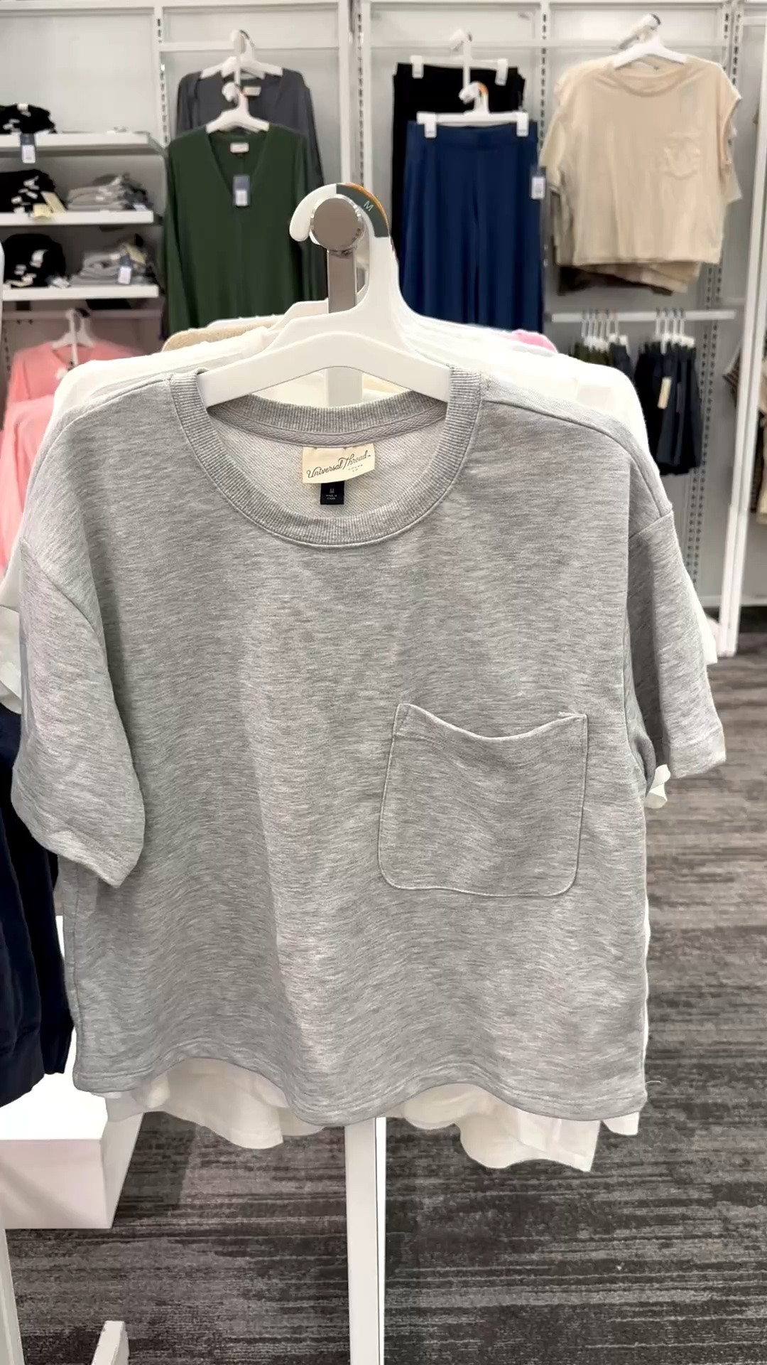 I love a short-sleeve sweatshirt, and if it has a pocket…even better! This heather gray shirt is a terry pullover so it’s not as thick as a traditional fleece-lined sweatshirt. Perfect with jeans or shorts for a casual look.

#shortsleevesweatshirt #heathergraypullover #terrypullover #pockettshirt #target #sweatshirttshirt #graytshirt #topsforwomenover40

#LTKMidsize #LTKOver40 #LTKPlusSize
