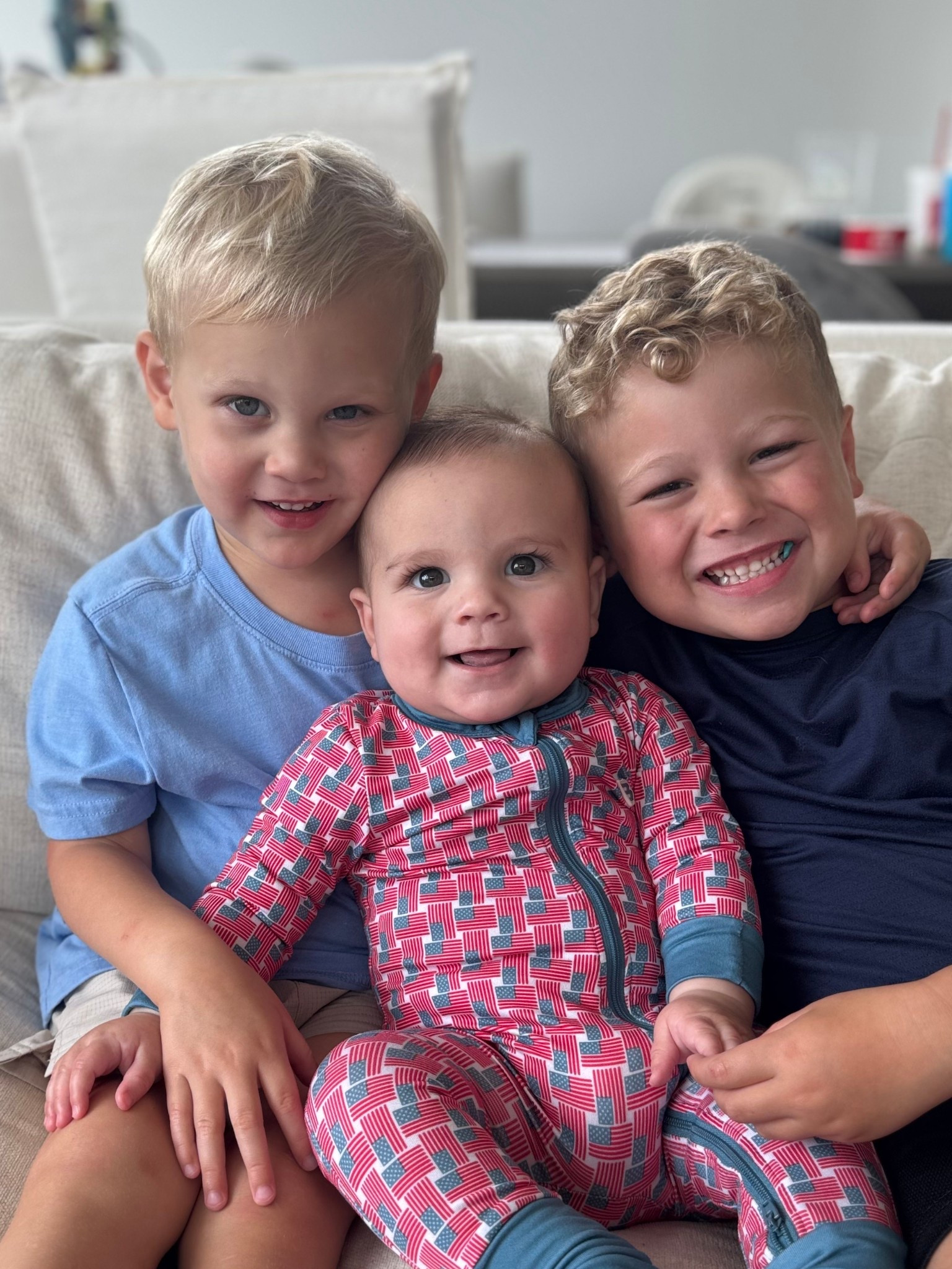 2 of the 3 Erz Bros wearing our fav brand for little boys 💙❤️

#LTKFamily #LTKKids #LTKBaby