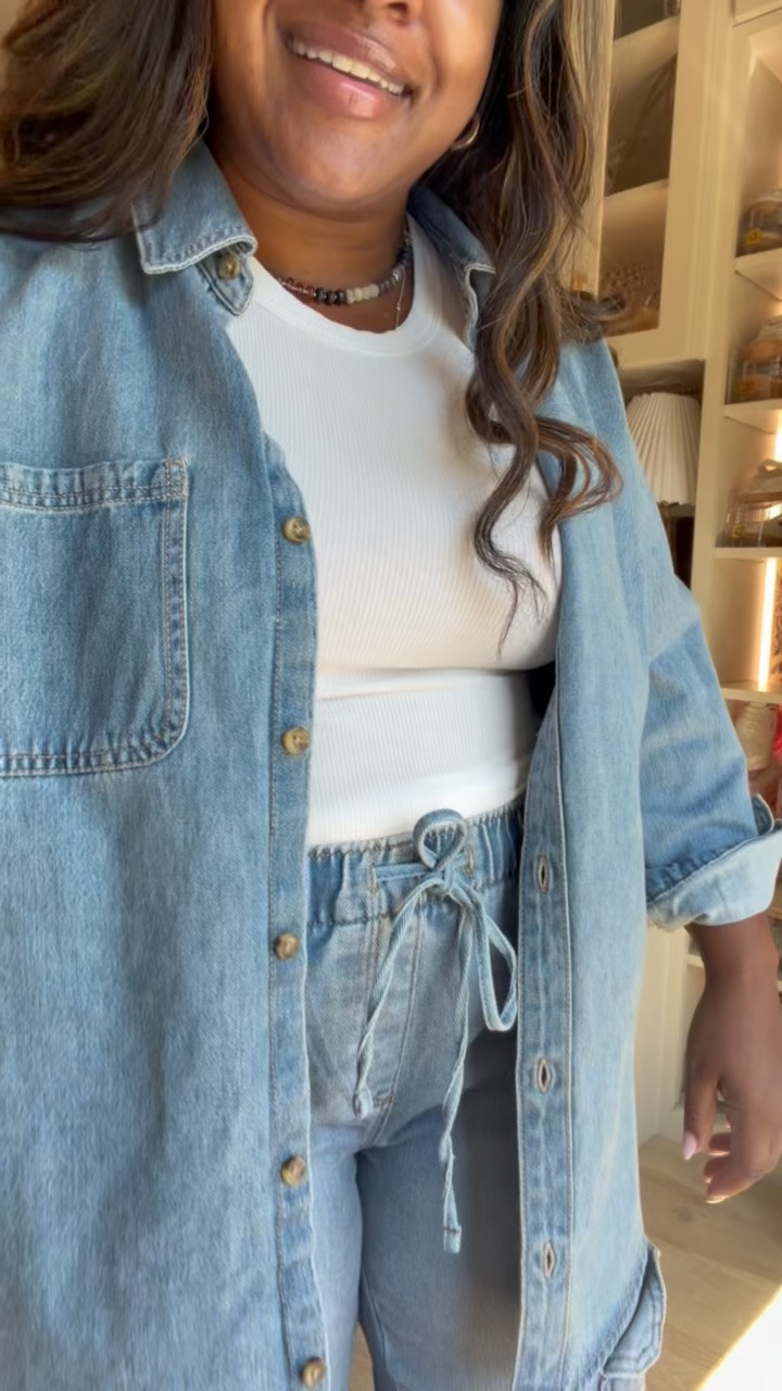 My denim joggers are on sale for $10 now!!

#LTKMidsize #LTKSaleAlert