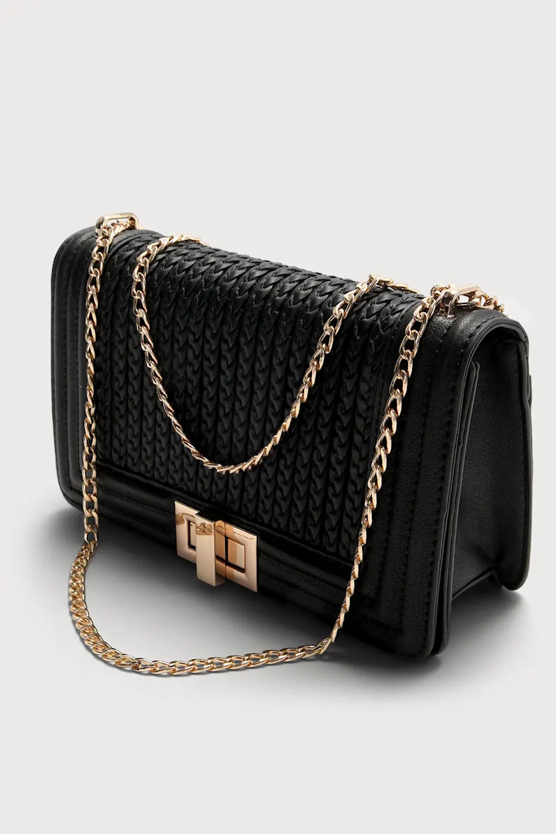 Let's Go Out Later Black Braided Crossbody Bag | Lulus