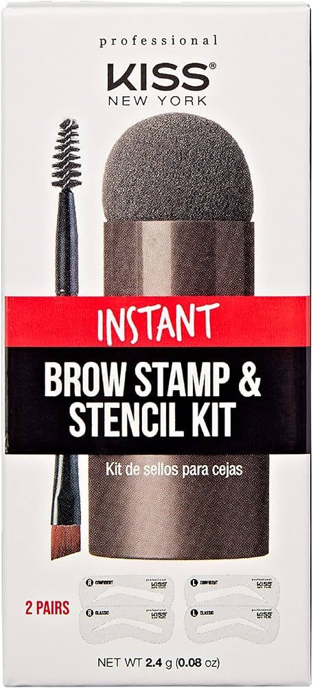 kiss new york Kiss New York Professional Instant Brow Stamp and Stencil Kit Powder Stamp Eyebrow ... | Amazon (CA)