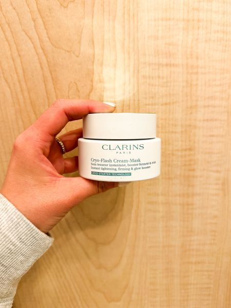 Clarins Cryo-Flash Cream-Mask has become a part of my night routine! I use it a few times a week and makes my skin feel amazing! Instant tightening and firming! Leaves your skin glowing!

Beauty routine, skincare routine, Clarins products, anti-aging products, face cream

#LTKBeauty #LTKGiftGuide #LTKFindsUnder100