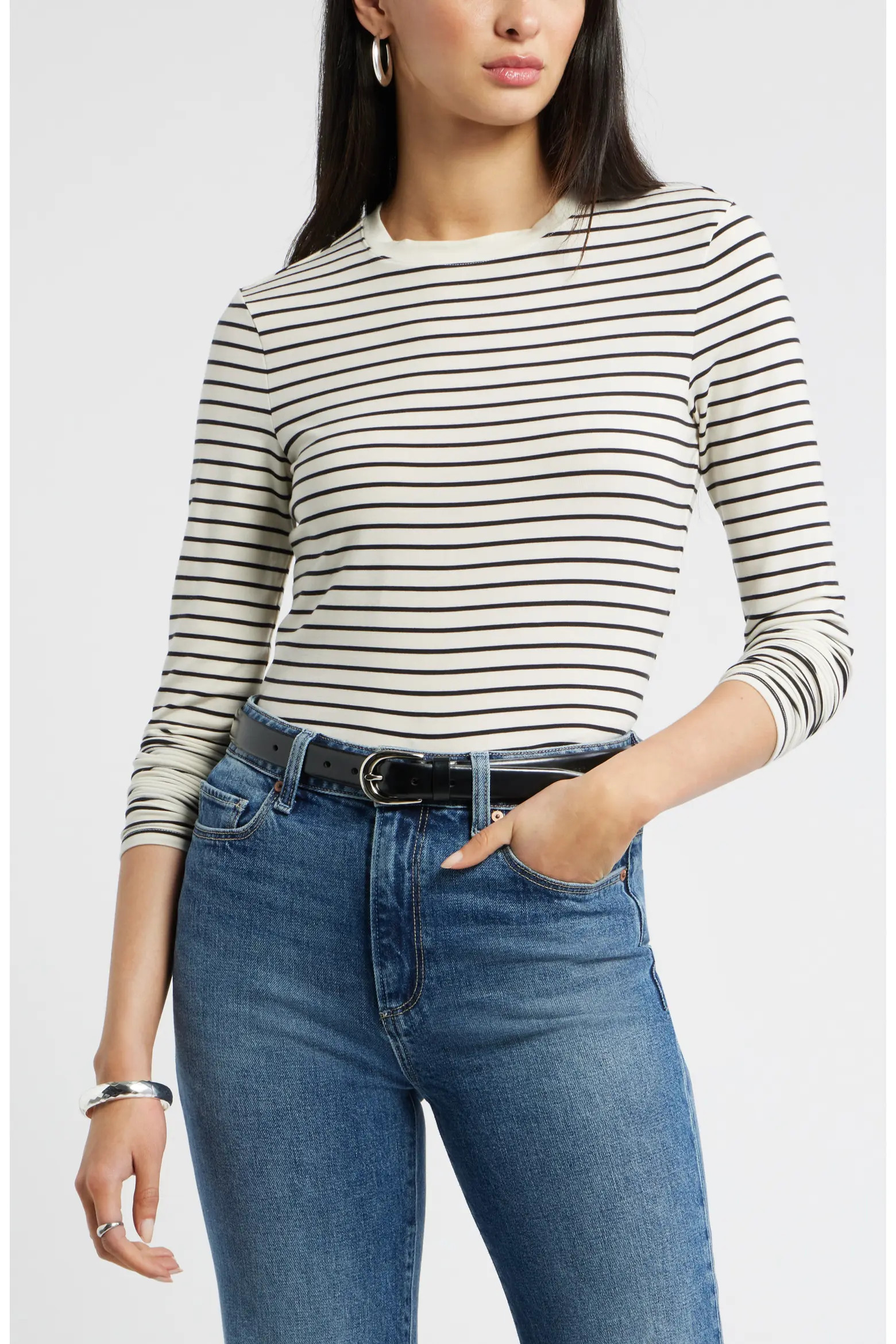 Nordstrom Long Sleeve Crewneck T-Shirt (Women) | Nordstrom | Nordstrom