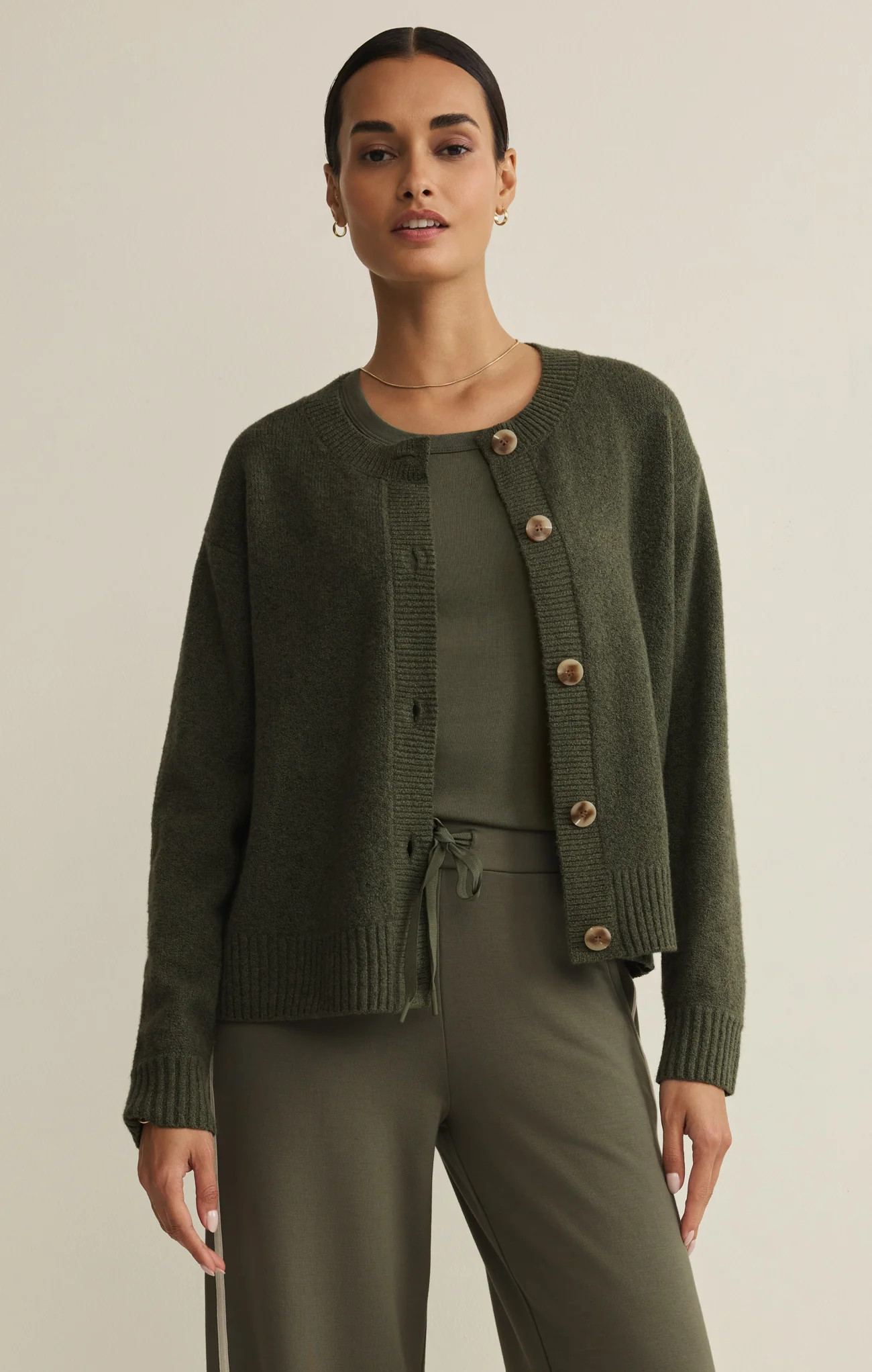 Z SUPPLY Women's Comfort Cardigan, Tea Leaf, Medium | Z Supply