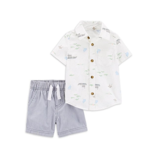 Carter's Child of Mine Baby Boy Outfit Set, 2-Piece, Sizes 0/3-24 Months | Walmart (US)