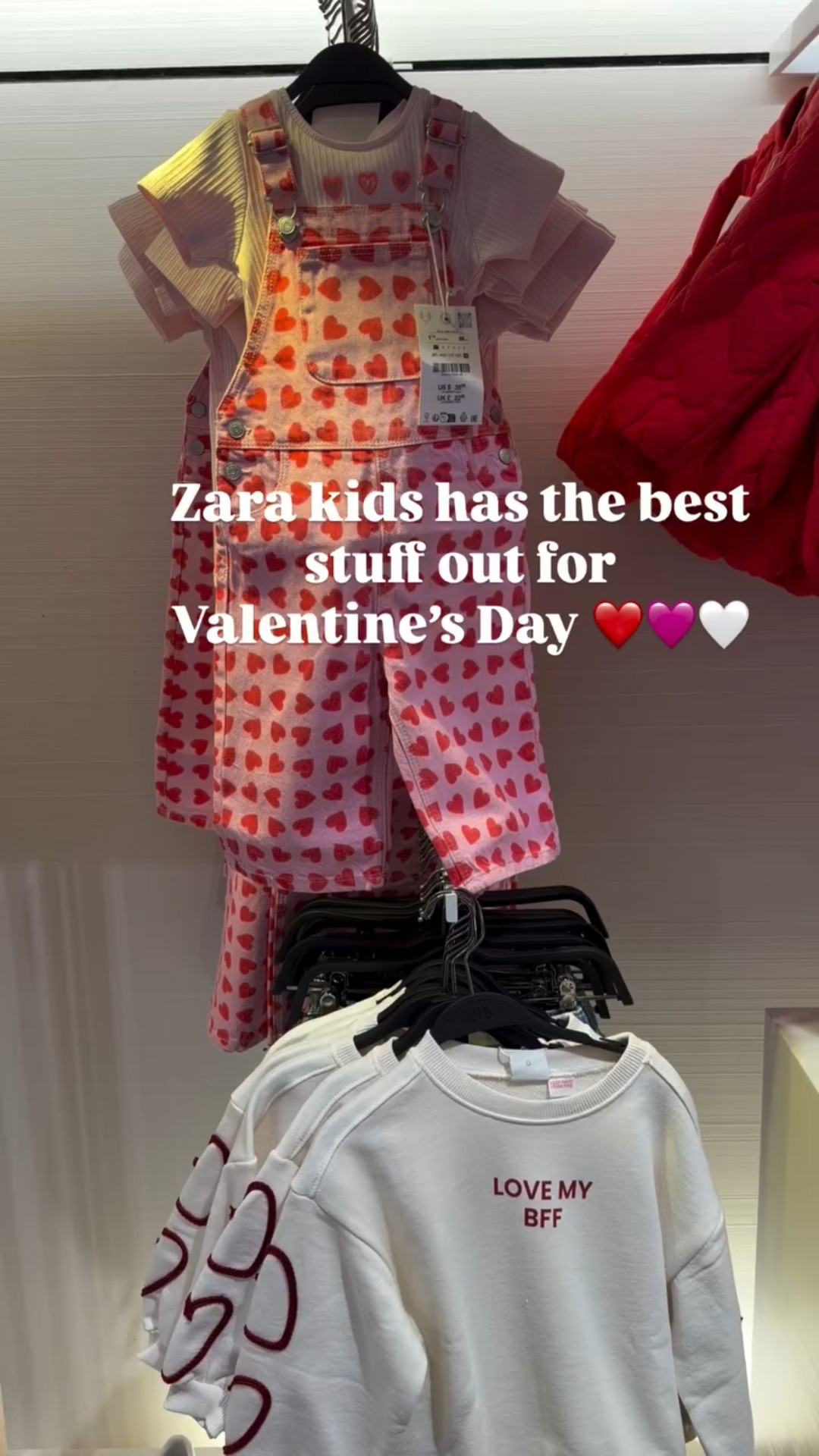 Zara kids Valentine’s Day outfits are so adorable! ❤️🩷 

#valentinesoutfit #valentinesday #zara #zarakid #vdayinspo @Zara 

#LTKValentine #LTKmomlife #LTKKids
