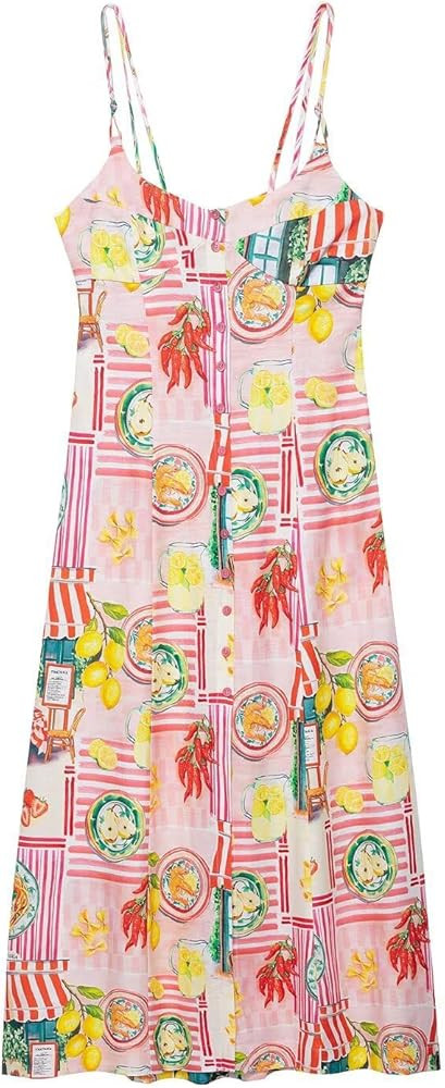 Women's Printed Dresses Summer Basic Sleeveless Dresses | Amazon (US)