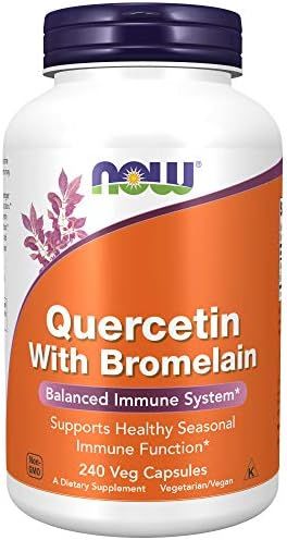 NOW Foods Supplements, Quercetin with Bromelain, Balanced Immune System, 240 Veg Capsules | Amazon (US)