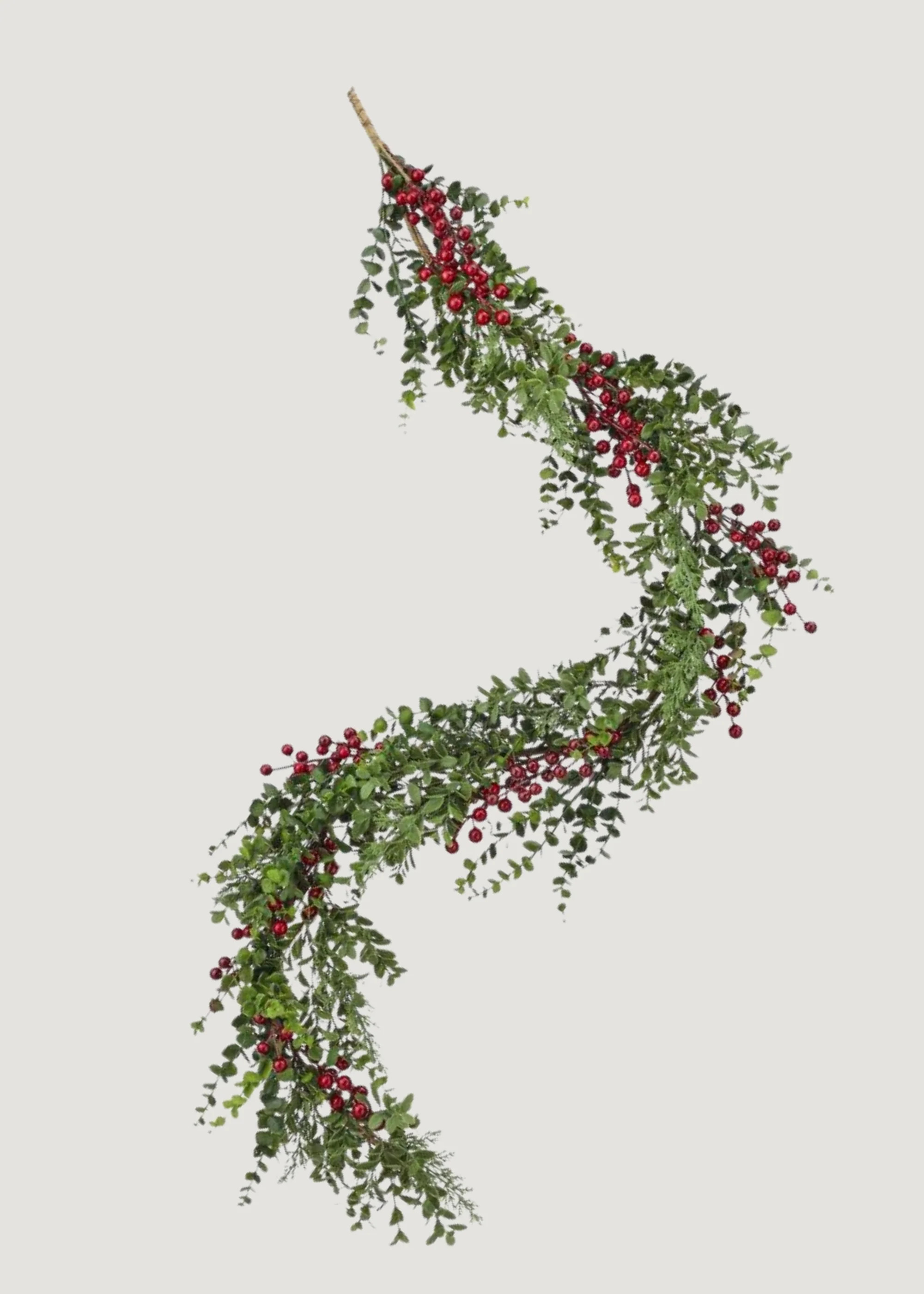 Eucalyptus and Berry Garland | Lifelike Fake Holiday Greens | Afloral | Afloral