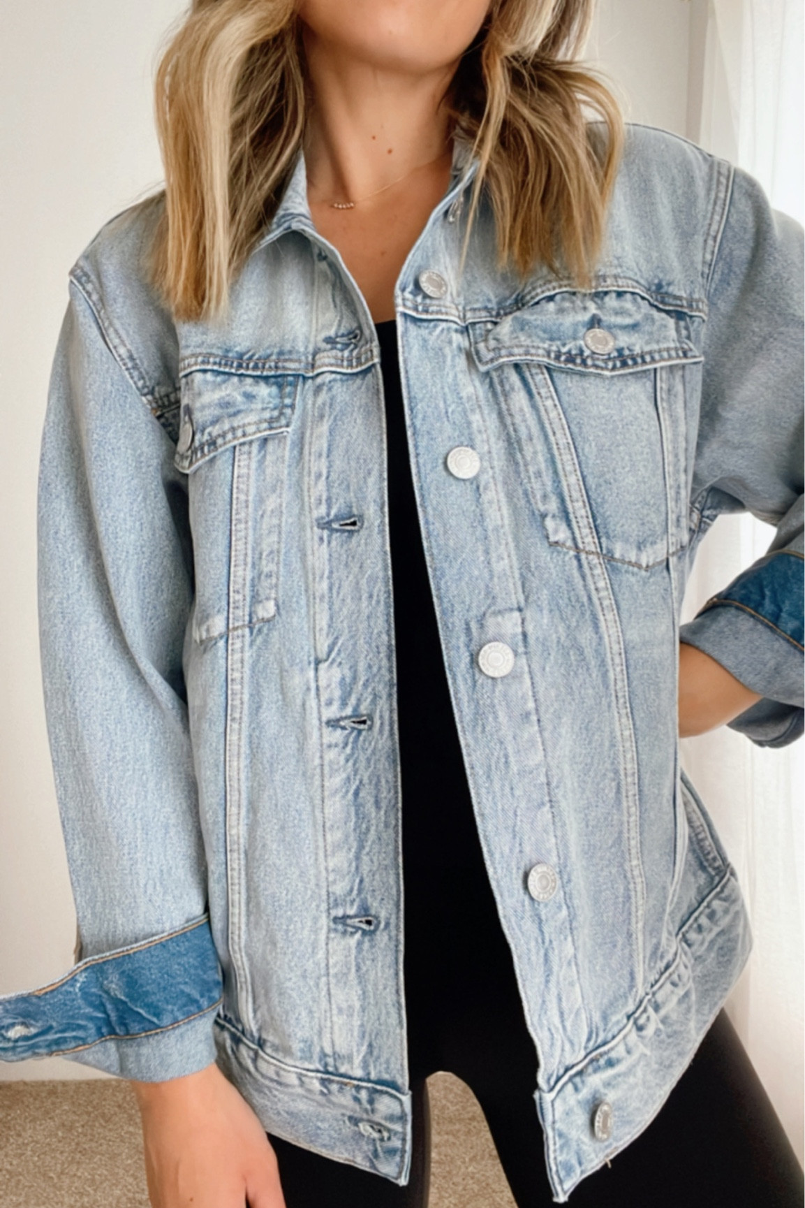 Finally found the best oversized denim jacket - in the men’s section! Perfectly loose and long and love the wash. I sized down to a small since it’s men’s. Summer style. Wardrobe staple. Denim jacket. Jean jacket. 

#wardrobestaple #denimjacket

#LTKstyletip #LTKmens #LTKFind