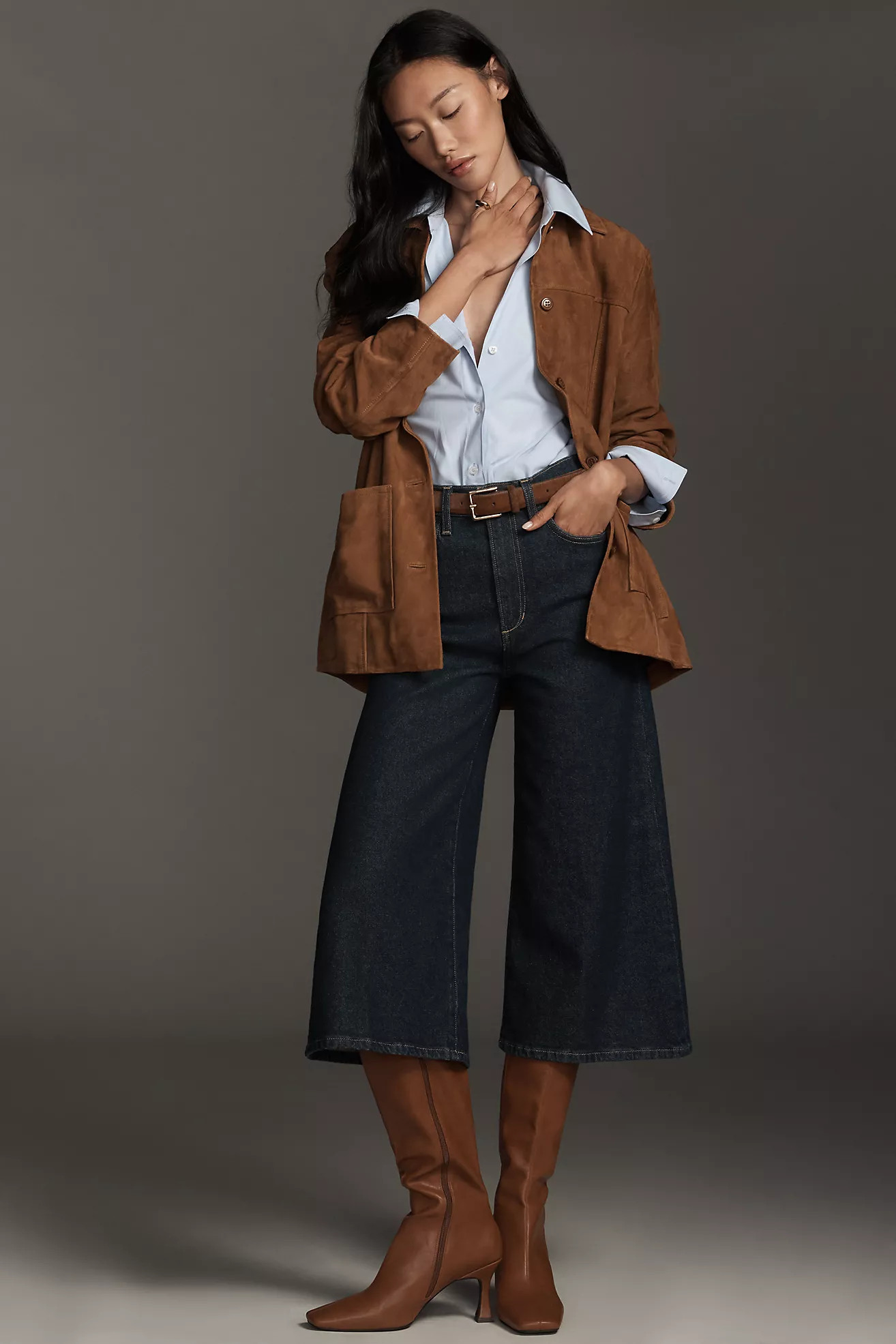 Joe's Jeans Culotte High-Rise Crop Wide-Leg Jeans | Anthropologie (US)