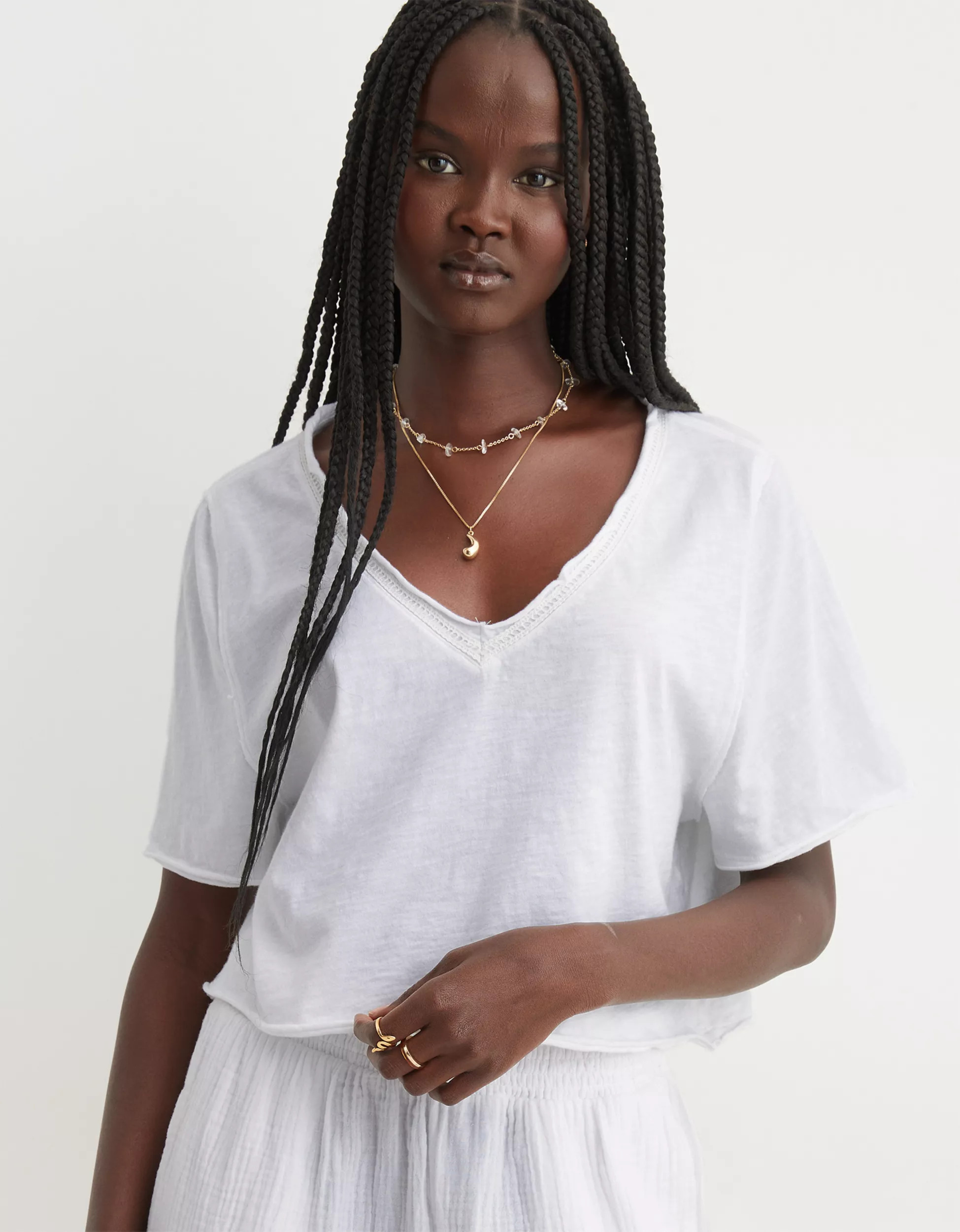 Aerie Cropped Beach T-Shirt | Aerie